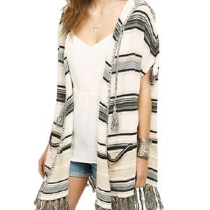 Anthropologie Moth Calexico Hooded Stripe Beach Wrap